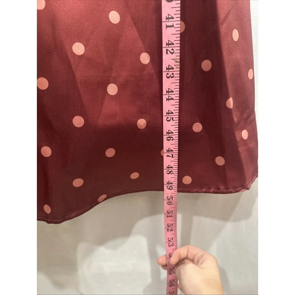 NEW $350 Hutch [ 4 ] Victoria Polka‎ Dot Strapless Gown in Pomegranate Red Q1297